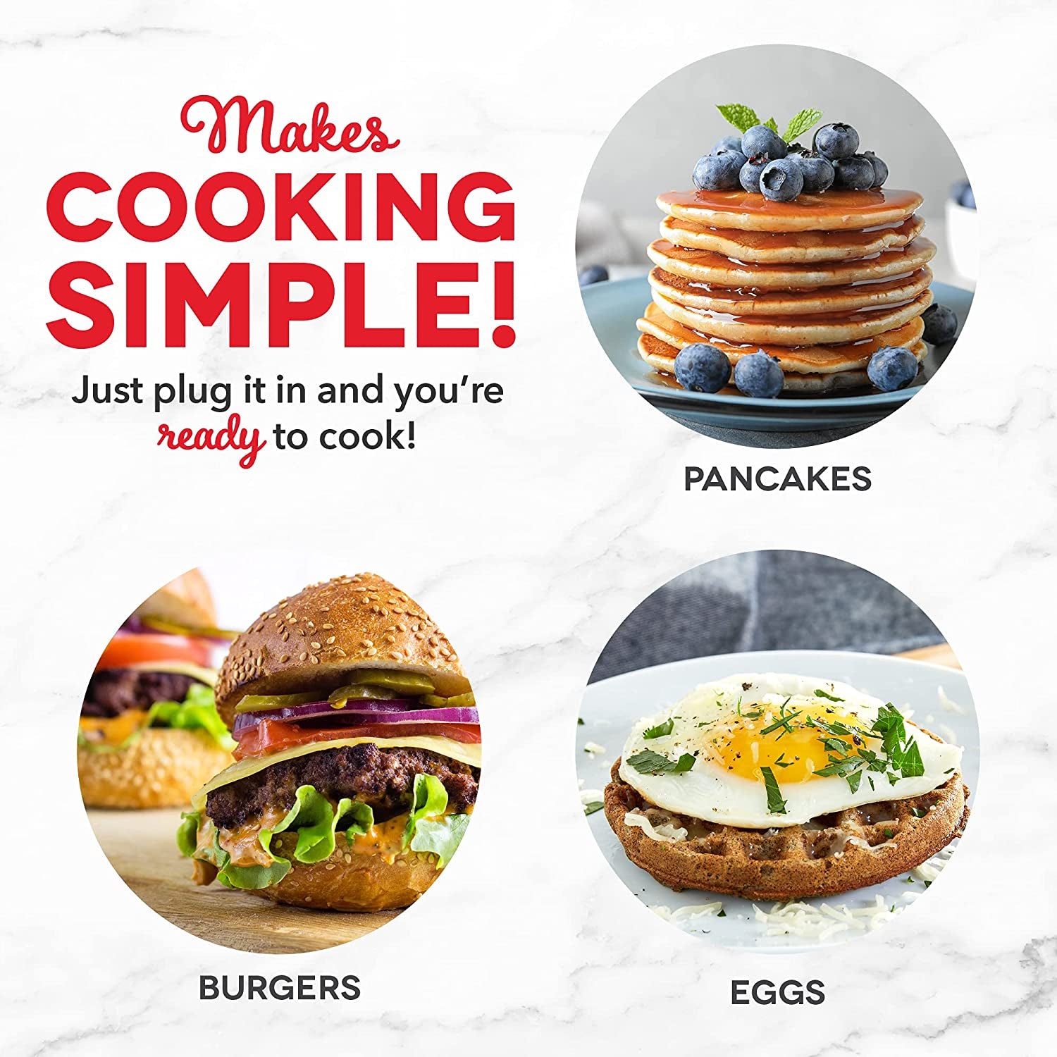 Mini Maker Set - Customized Treat Maker - Supports Multi-Function Cooking - Easy Cleanup and User-Friendly Design - Coral, Mint & Teal - Waffle, Griddle & Heart Shaped Waffle Irons